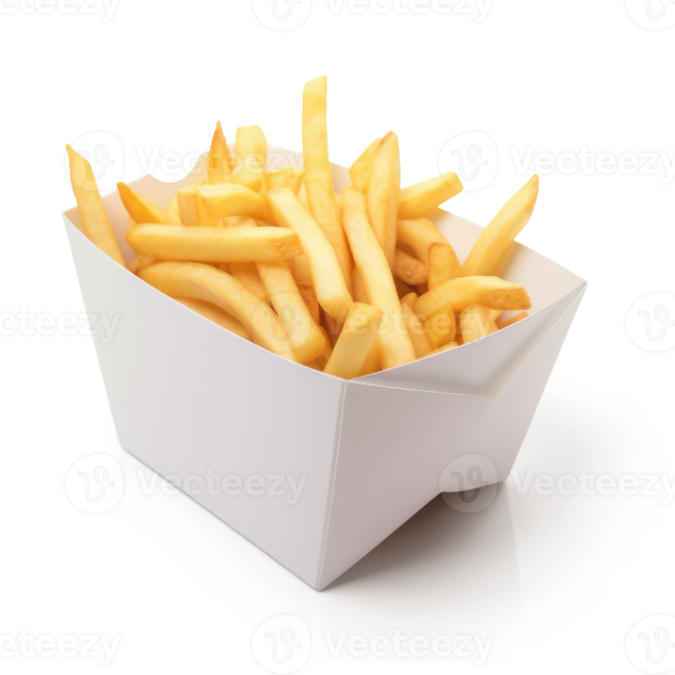 Illustration of French Fries in box Transparent Background png