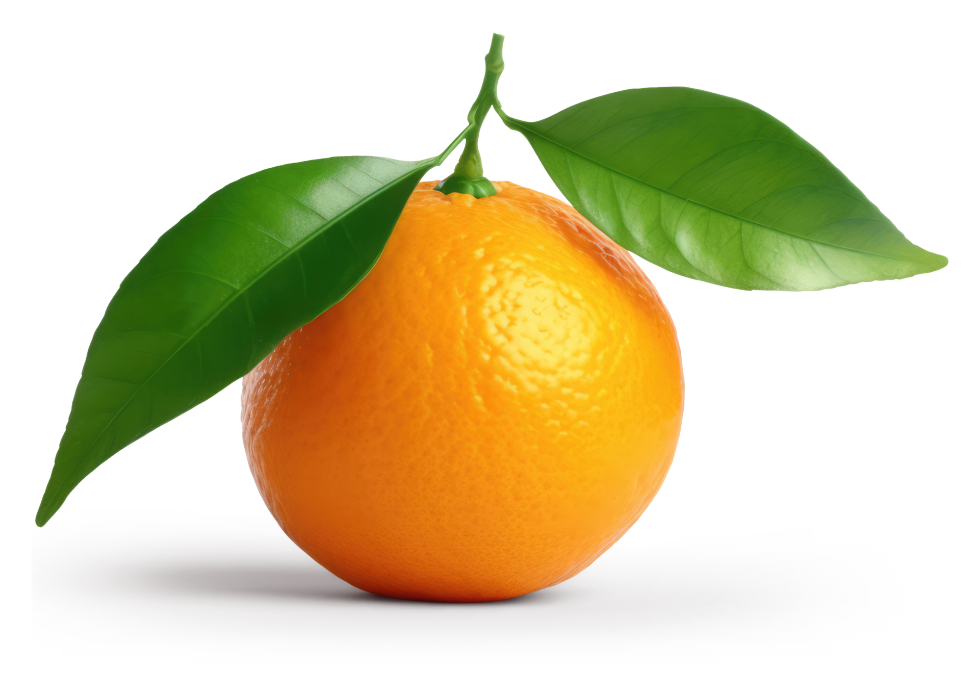 Orange Fruit with Leaves Transparent Background 22787316 PNG