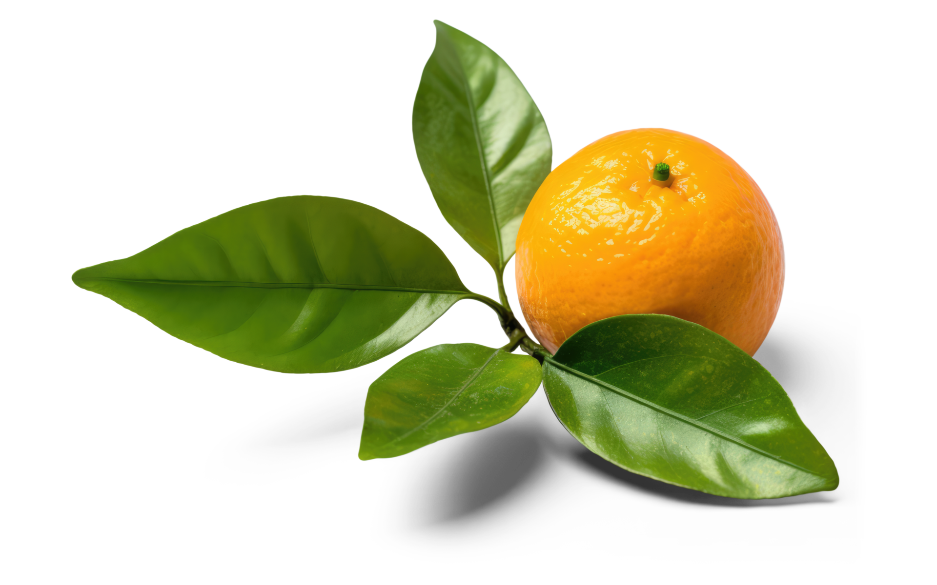 Orange Fruit with Leaves Transparent Background 22787358 PNG