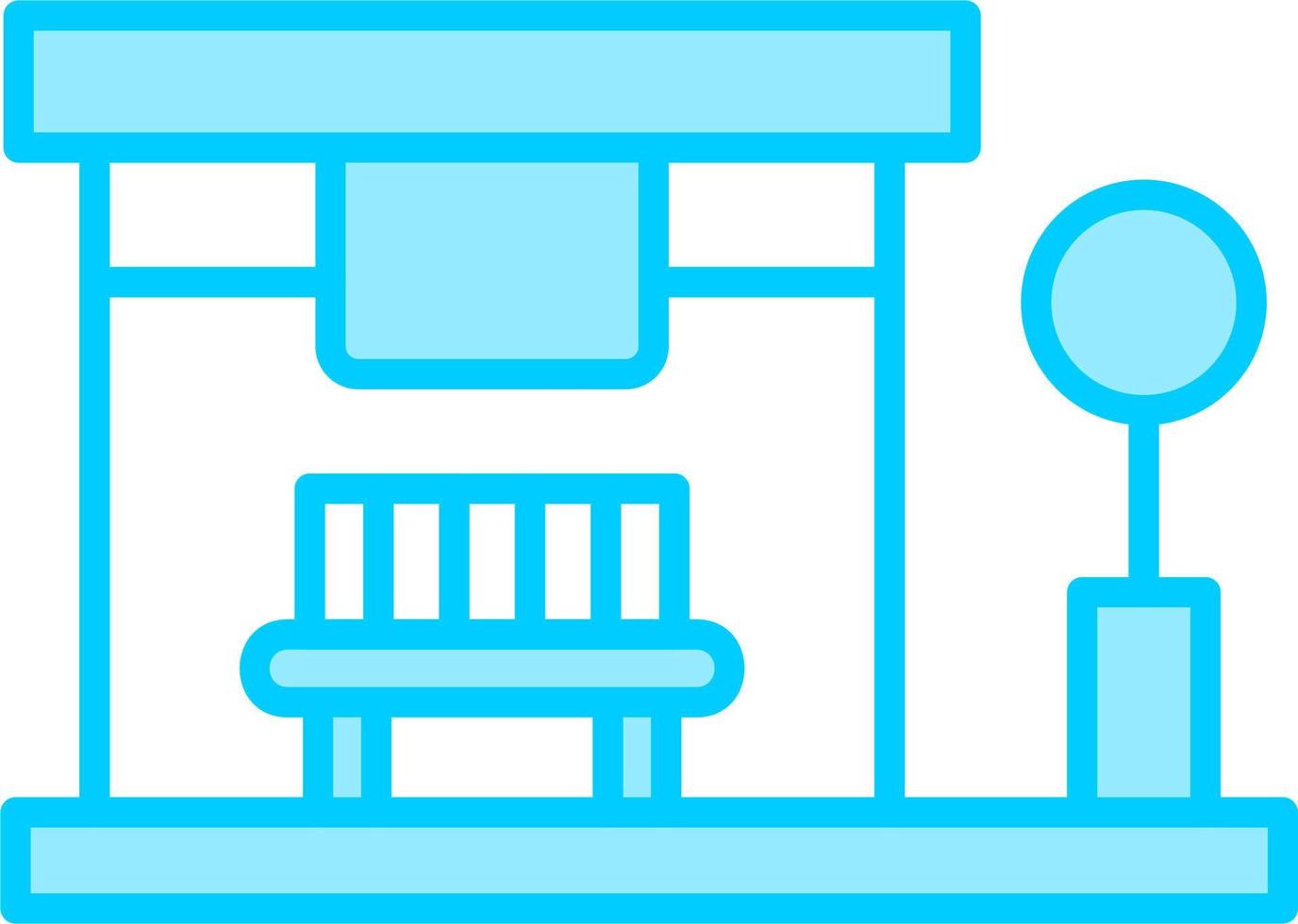 Bus Stop Vector Icon