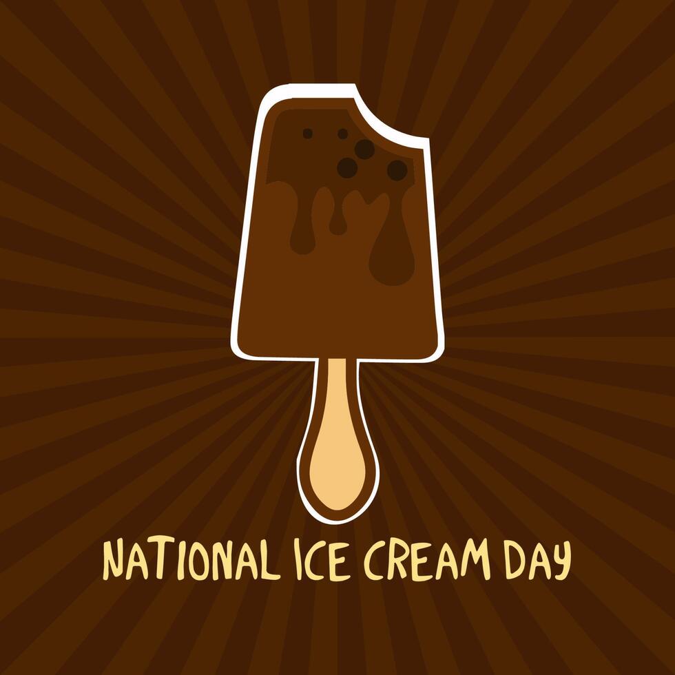 Happy National Ice Cream Day vector Illustration. 22787810 Vector Art