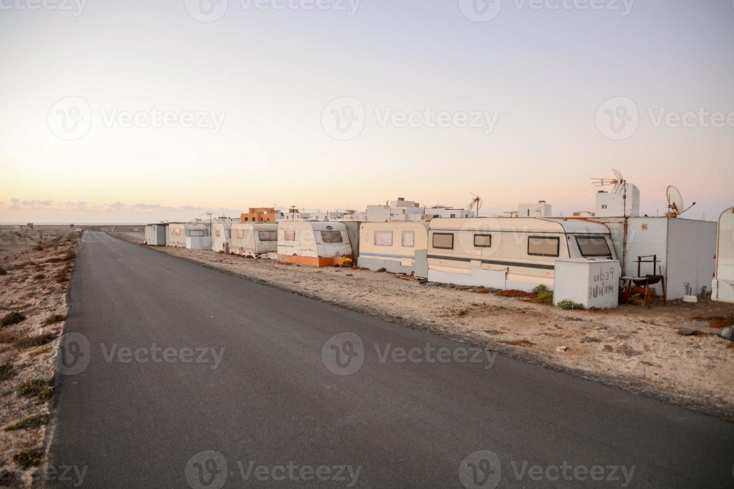 Caravan Park in the Desert photo