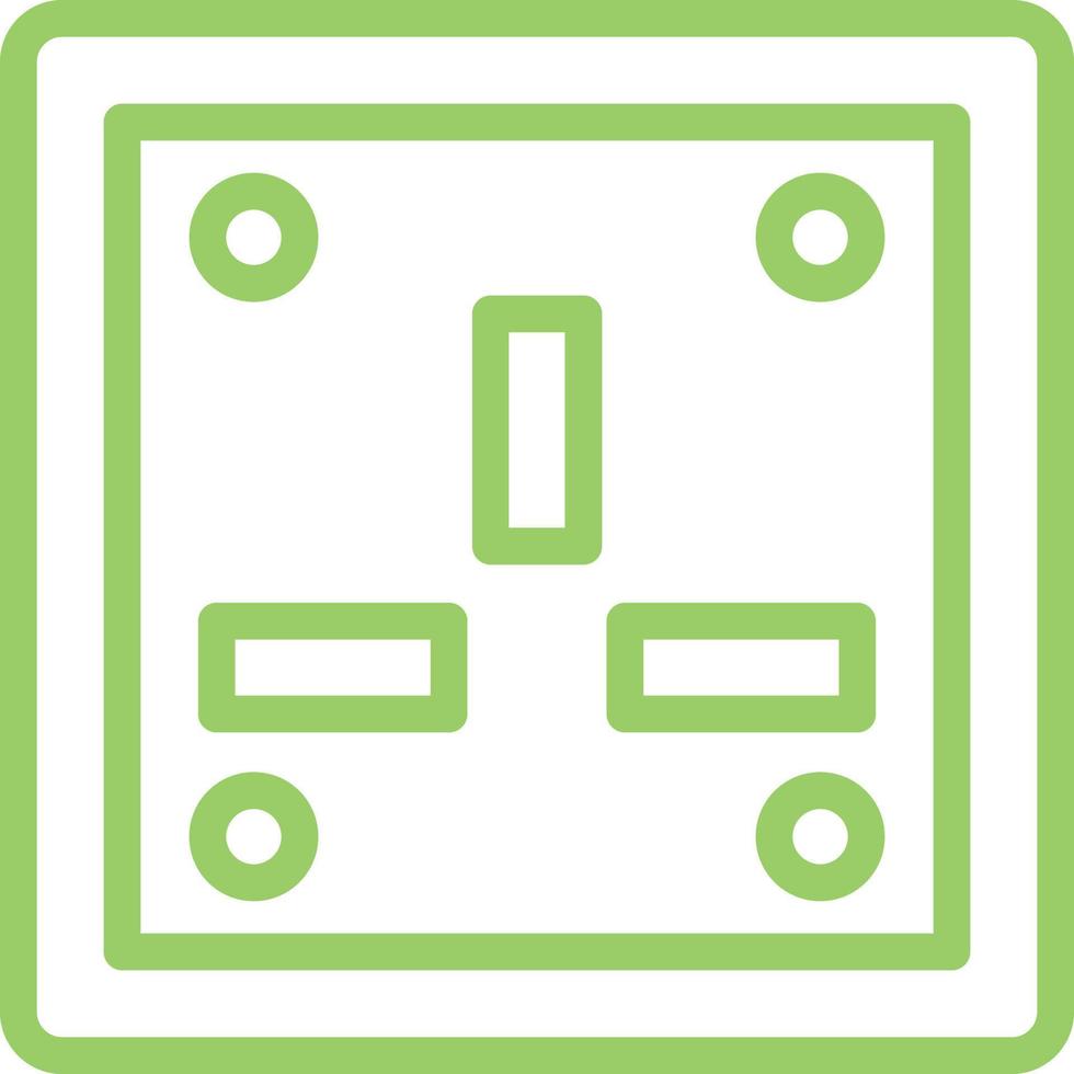 Wall Socket Vector Icon Design