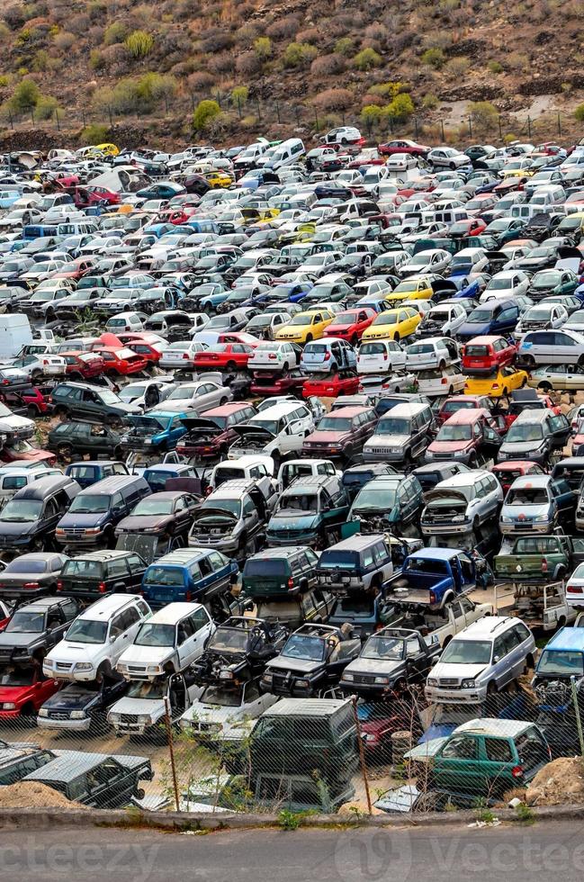 A car graveyard photo