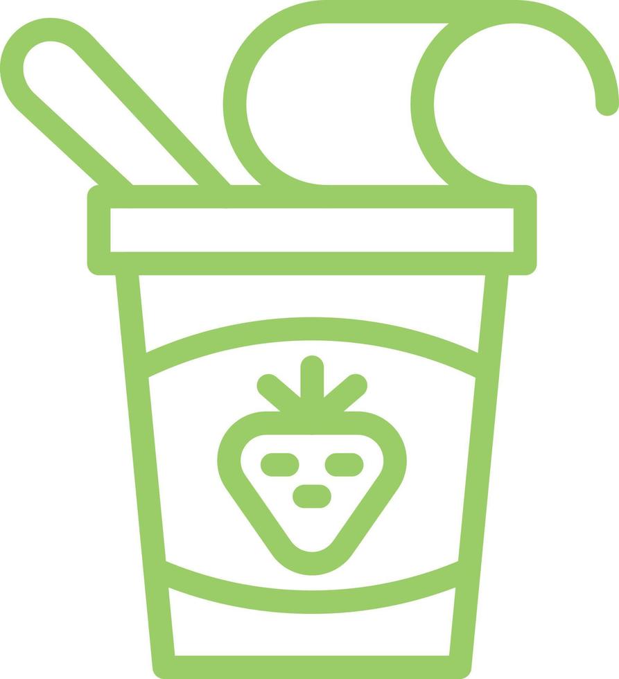 Yogurt Vector Icon Design