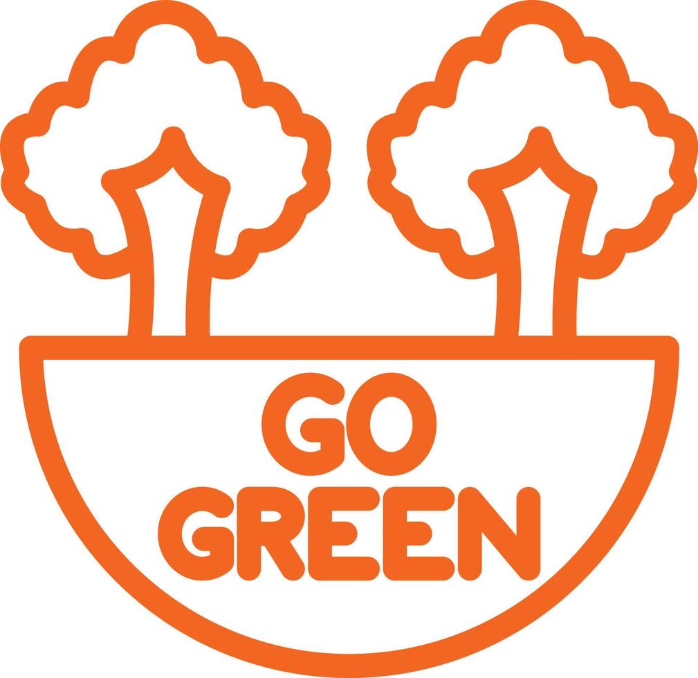 Go Green Vector Icon Design