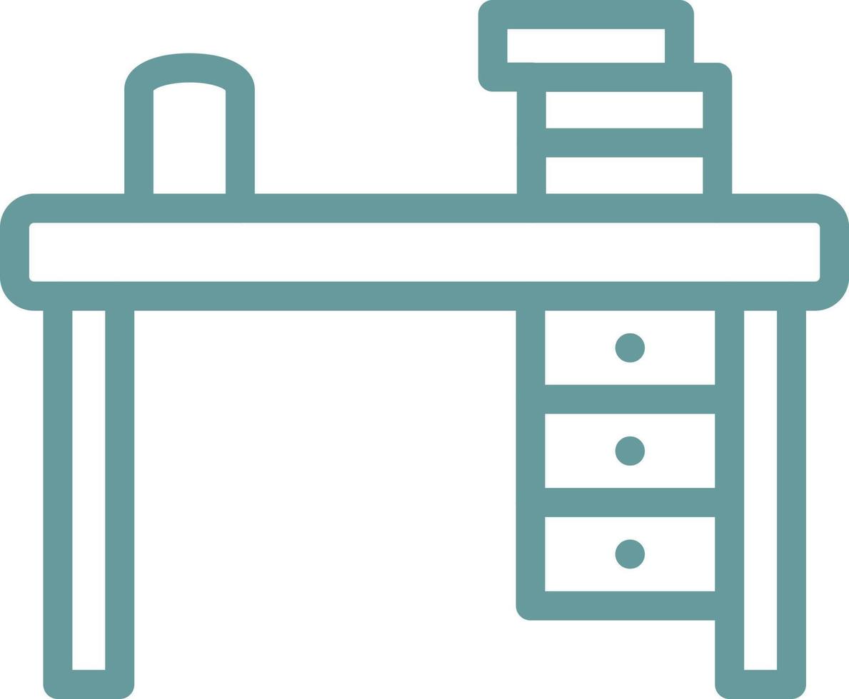 Study Table Vector Icon Design