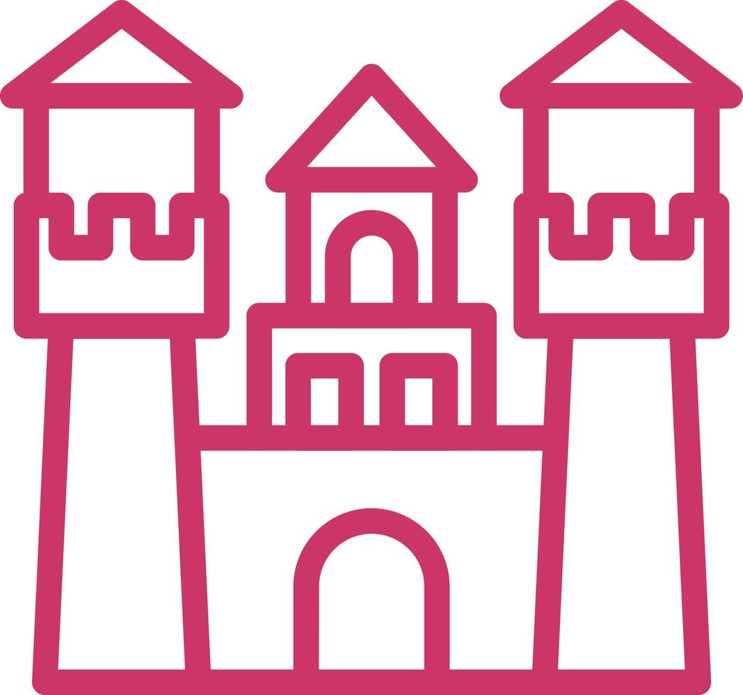 Castle Vector Icon Design