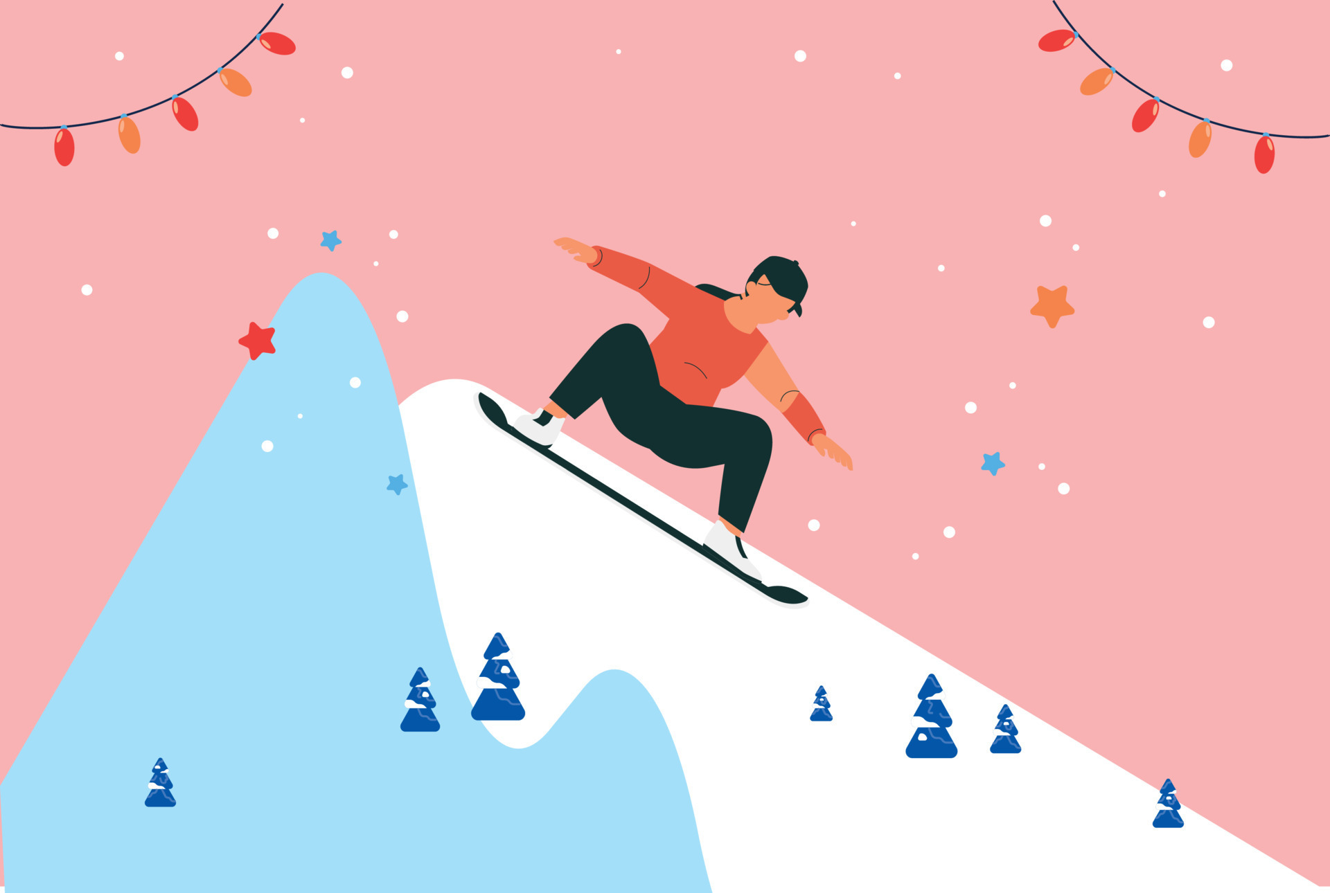 The boy is ice skating. 22788248 Vector Art at Vecteezy