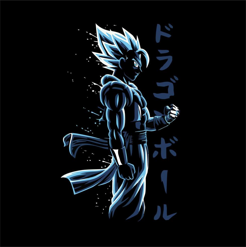 son goku in dragon ball vector