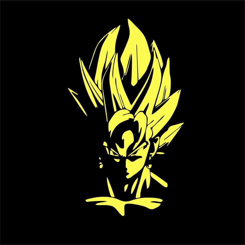 Dragon Ball One Star with Gold Color Stock Vector - Illustration