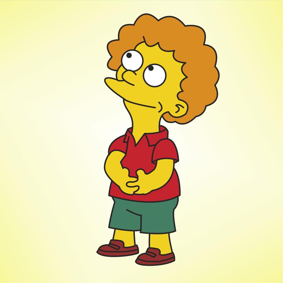 SIMPSON CARTOON COLLECTION OF CHARACTERS vector