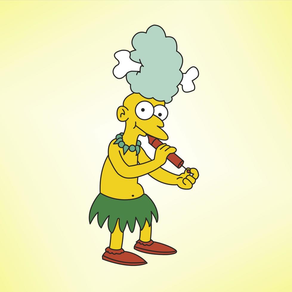 SIMPSON CARTOON COLLECTION OF CHARACTERS vector