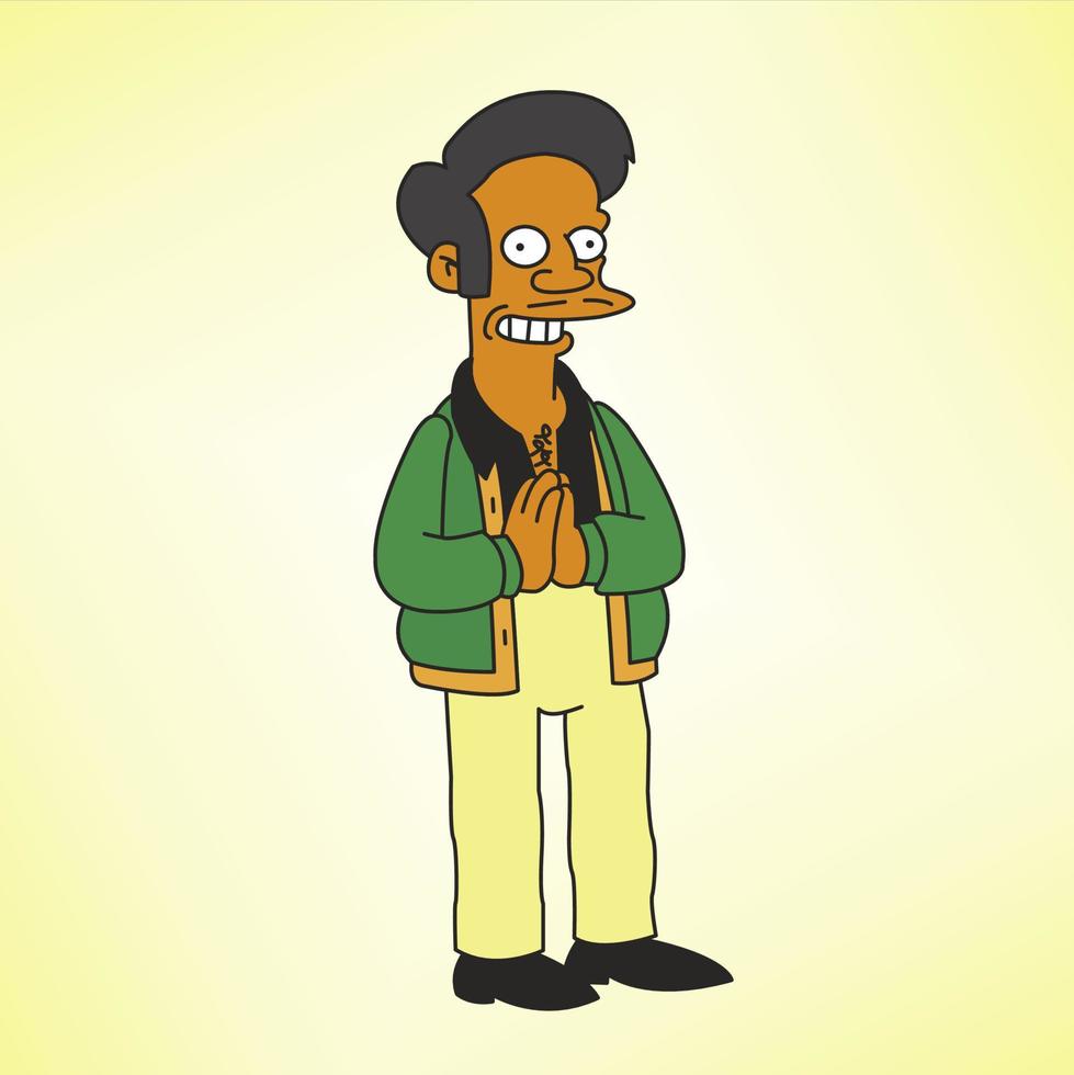 simpson dibujos animados colección de caracteres vector