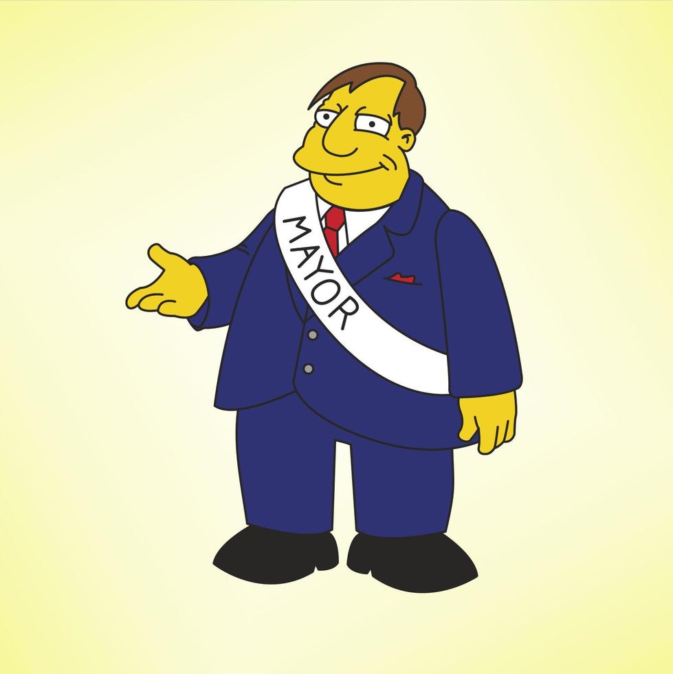 SIMPSON CARTOON COLLECTION OF CHARACTERS vector