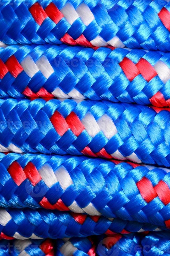 A blue rope texture photo