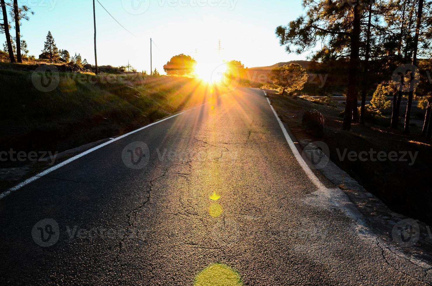 Scenic road view photo