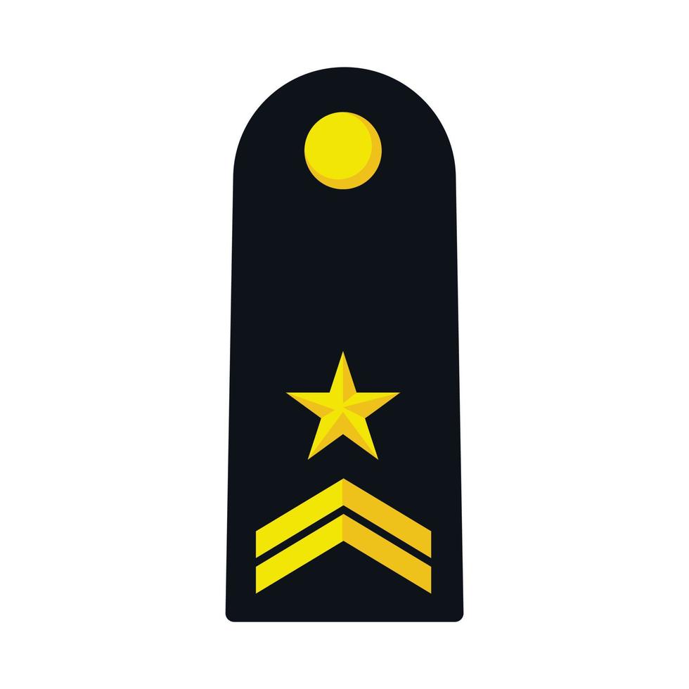 Royal Thai Air Force military rank in modern flat style vector. vector