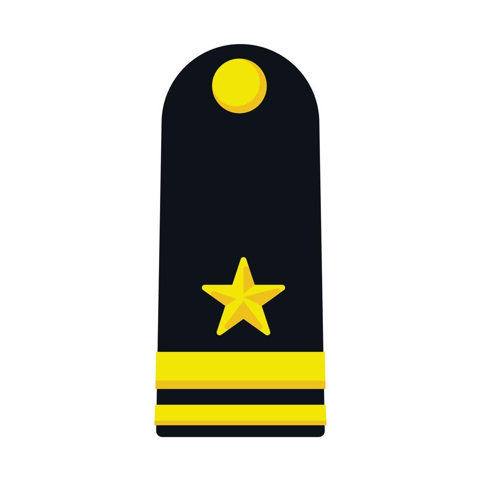 Royal Thai Air Force military rank in modern flat style vector. vector