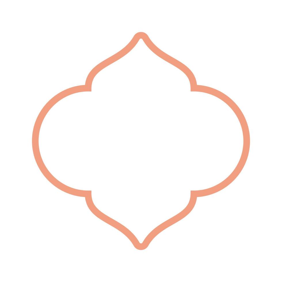 Ramadan and Islamic themed border frames vector