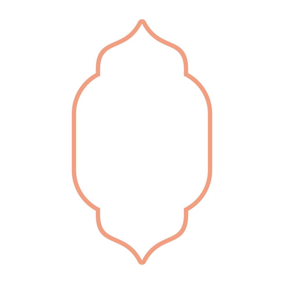 Ramadan and Islamic themed border frames vector
