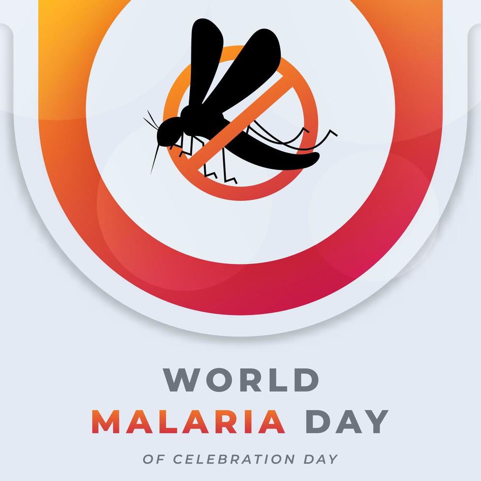 World Malaria Day Celebration Vector Design Illustration for Background, Poster, Banner, Advertising, Greeting Card