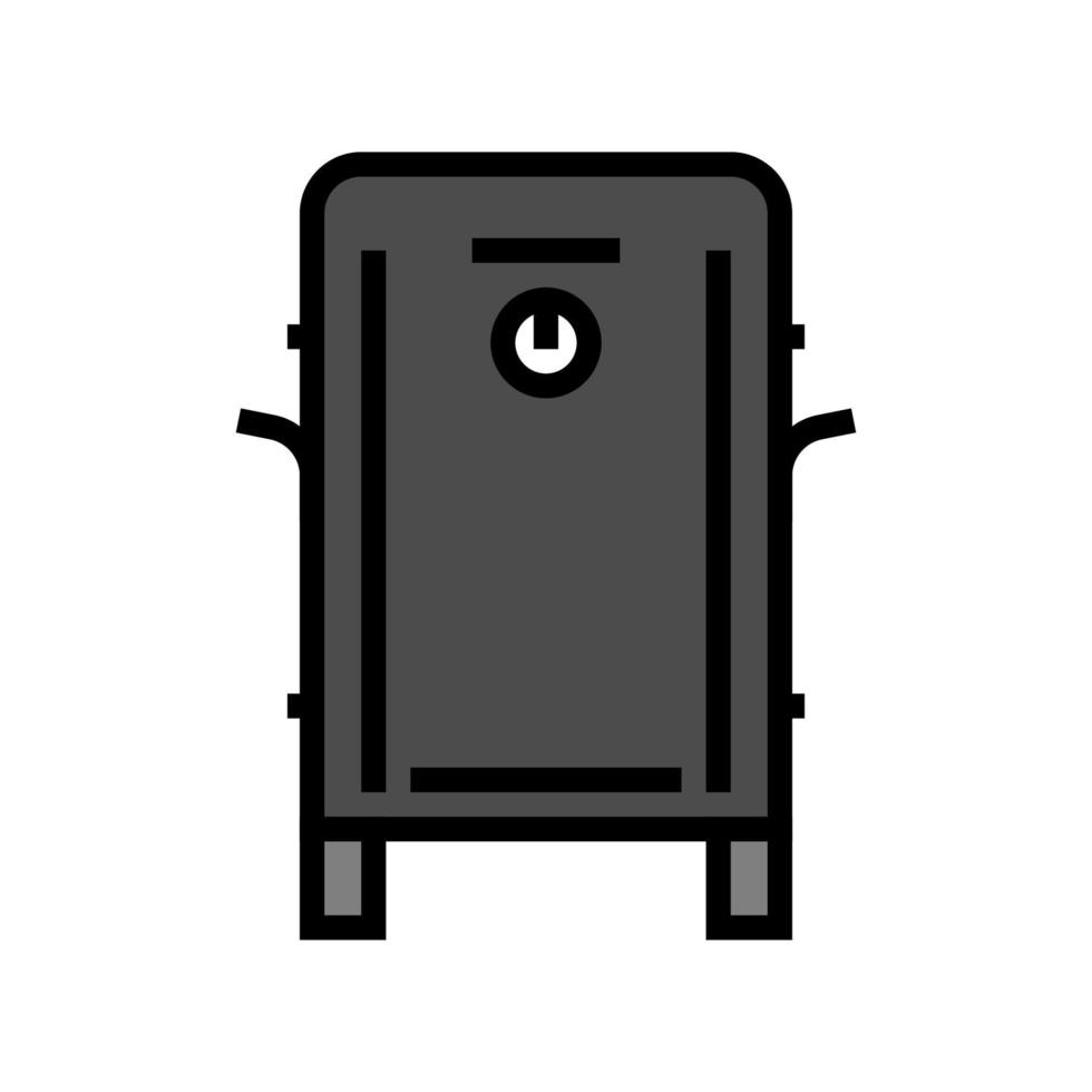 box smoker color icon vector illustration