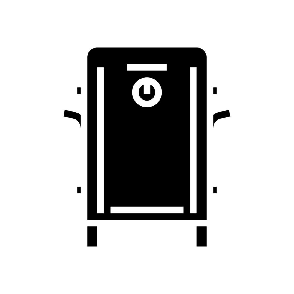 box smoker glyph icon vector illustration