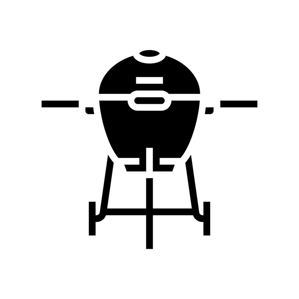 smoker beef glyph icon vector illustration