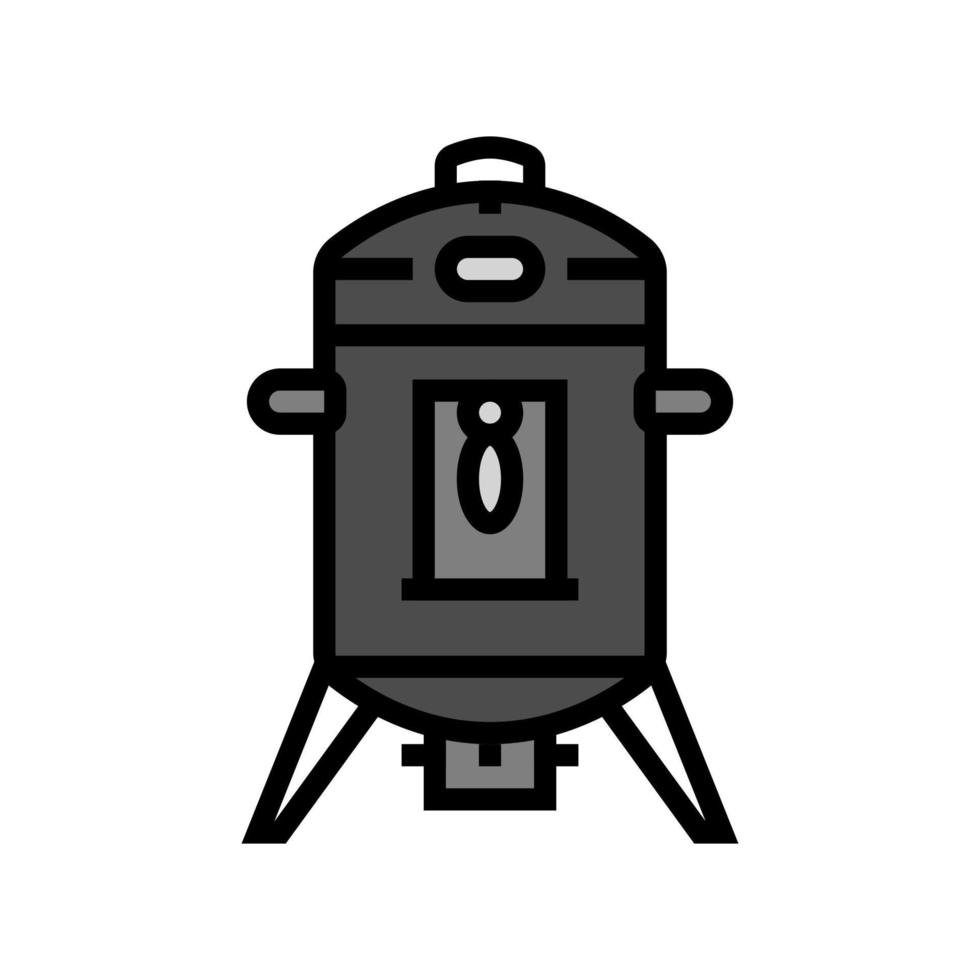 fumador filete color icono vector ilustración