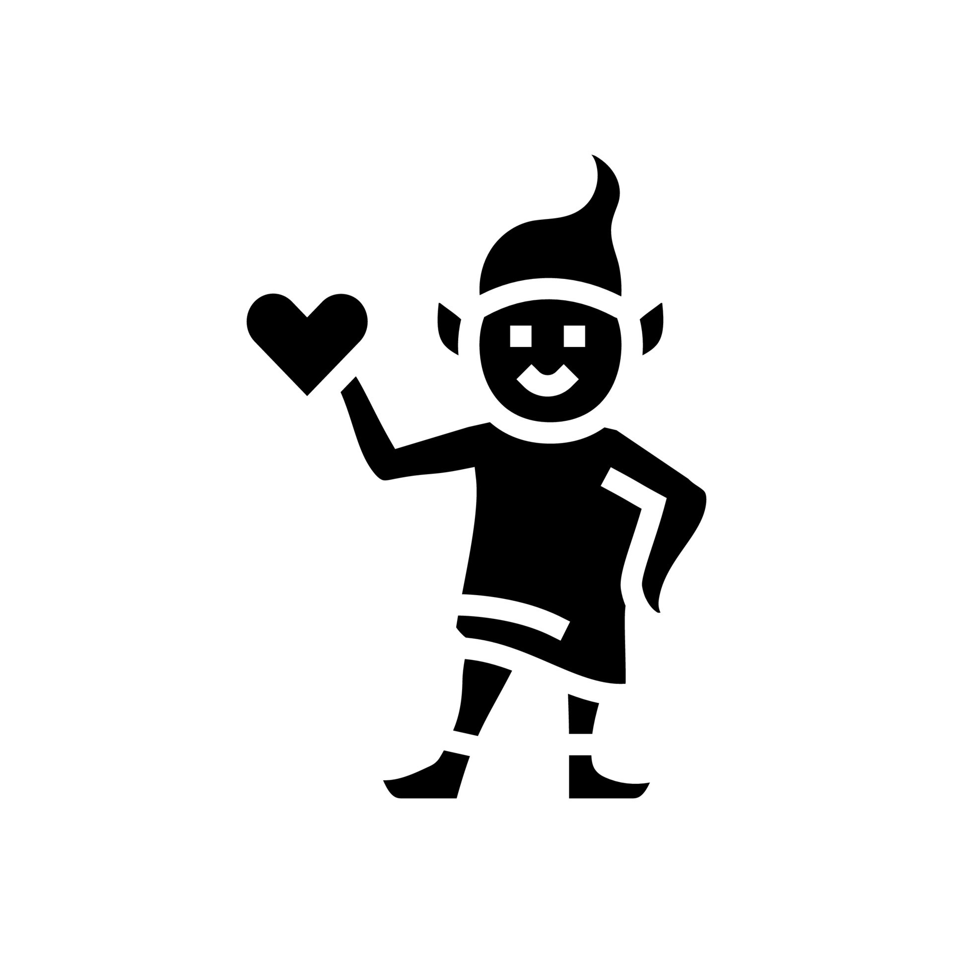 elf little glyph icon vector illustration 22789385 Vector Art at Vecteezy