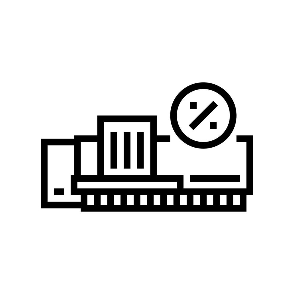 cash and carry line icon vector illustration 22789637 Vector Art at