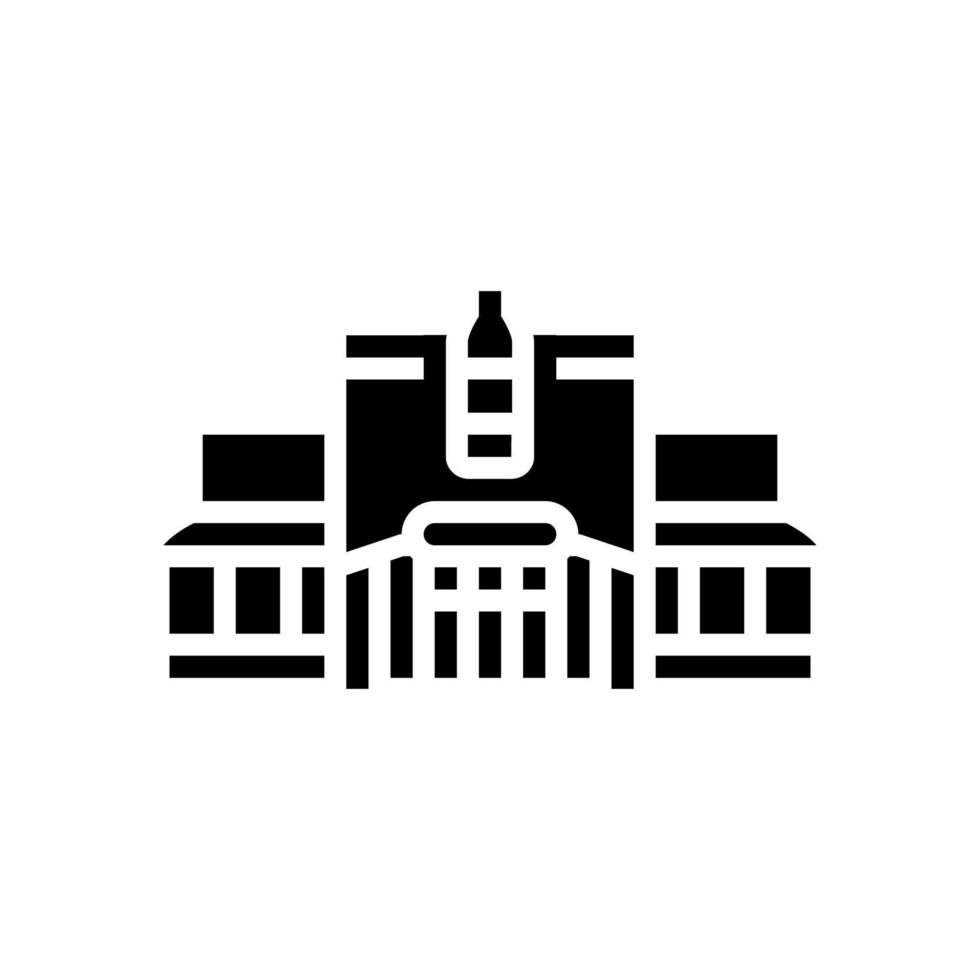 bottle shop glyph icon vector illustration