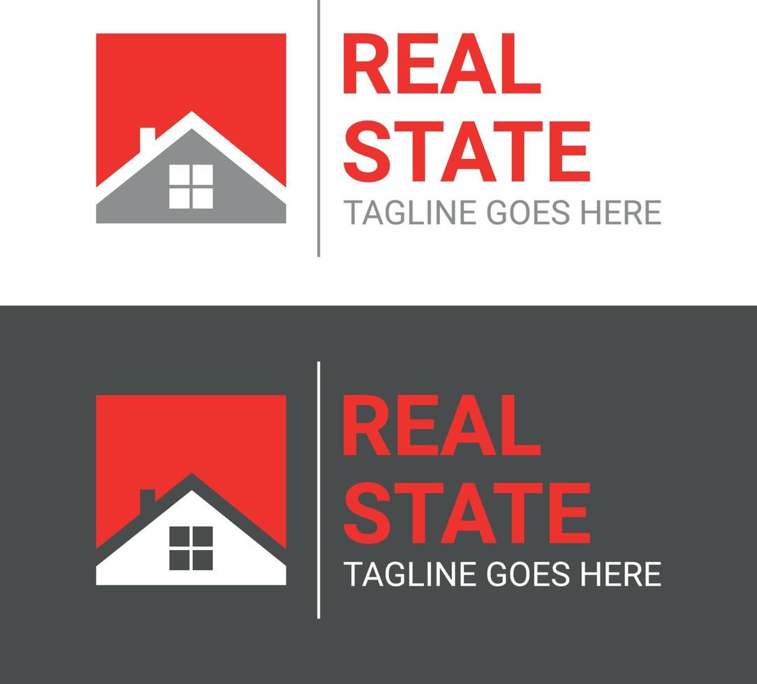 Real state logo design vector