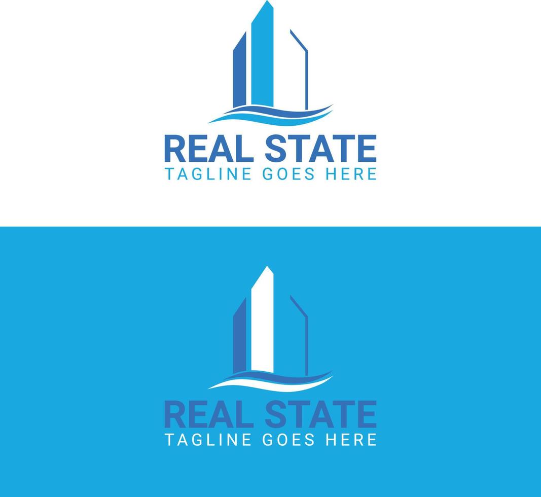 Real state logo design vector