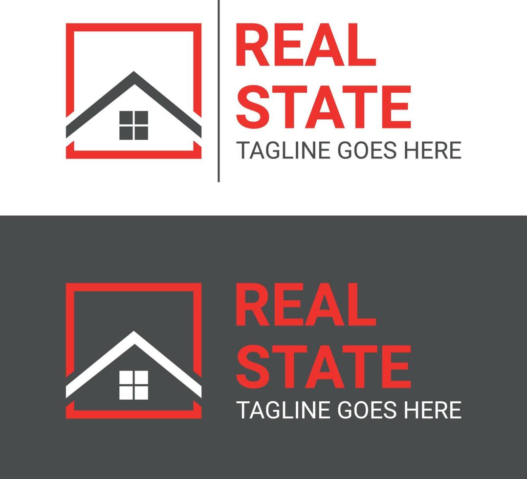 Real state logo design vector