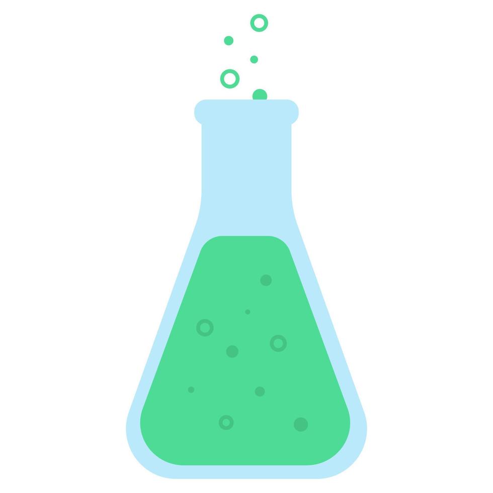 Laboratory flask. Vector illustration