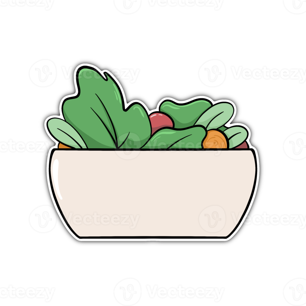 sallad klistermärke illustration png