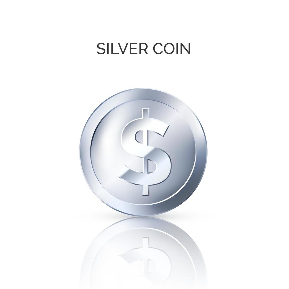 Silver Dollar Vector Art, Icons, and Graphics for Free Download