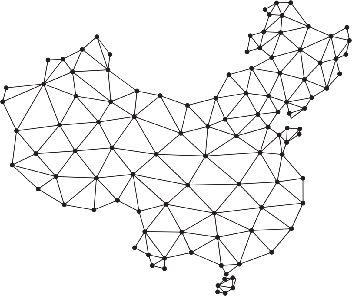 polygonal china map. png
