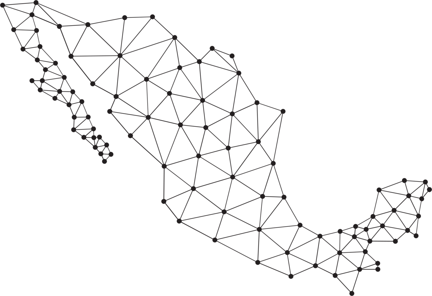 polygonal mexico map. png