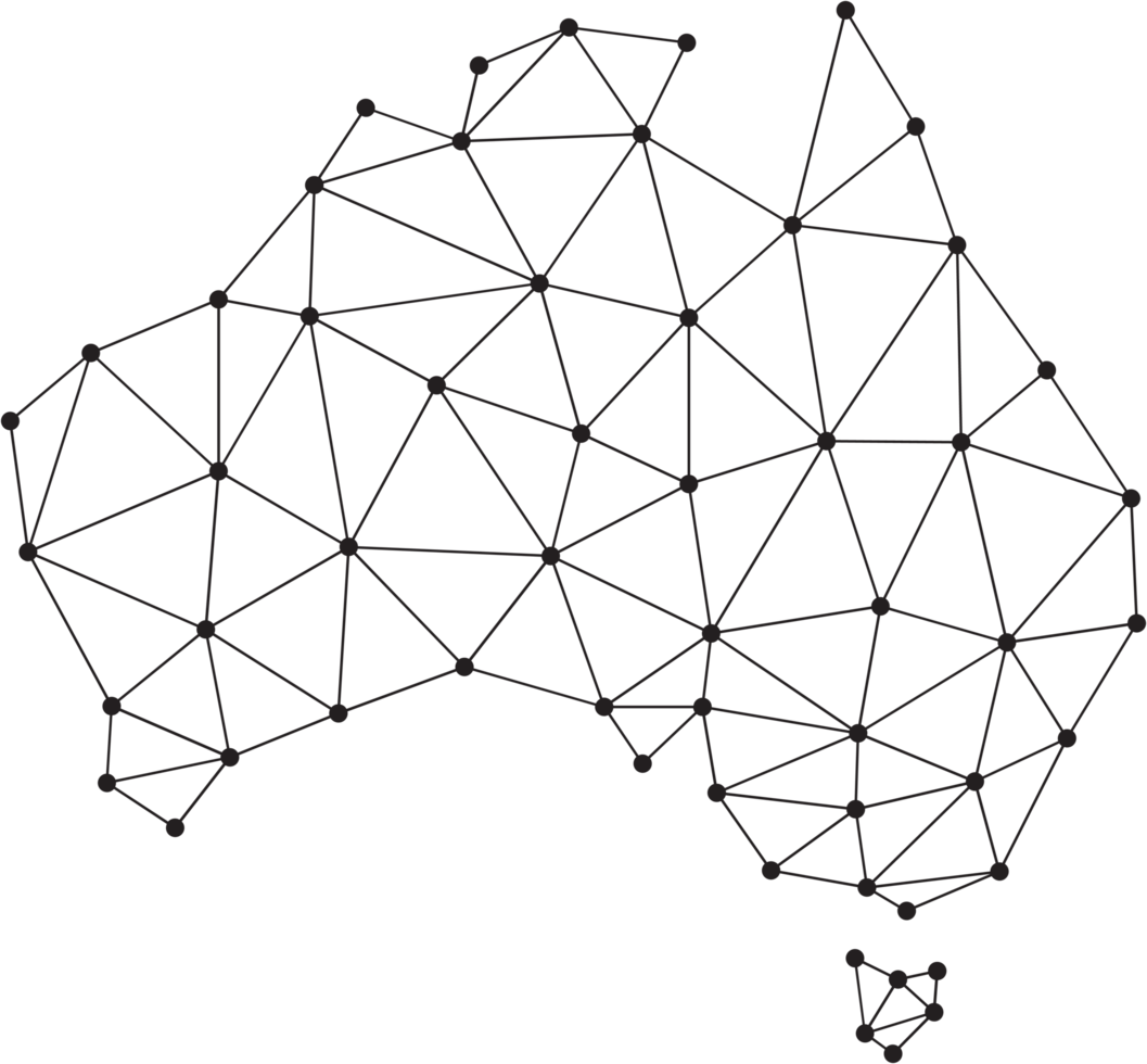 polygonal australia map. png