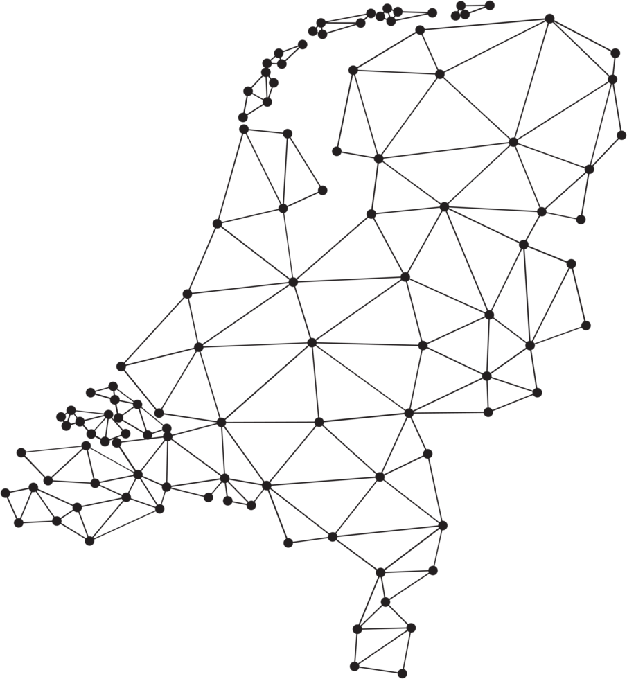 mapa poligonal da Holanda. png