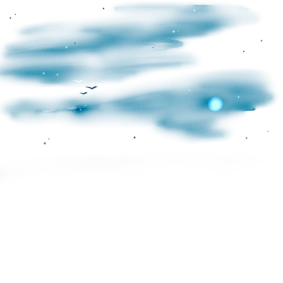 cielo notturno con nuvole png