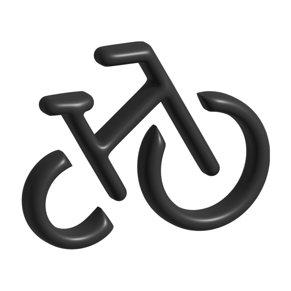 3d icono de bicicleta png