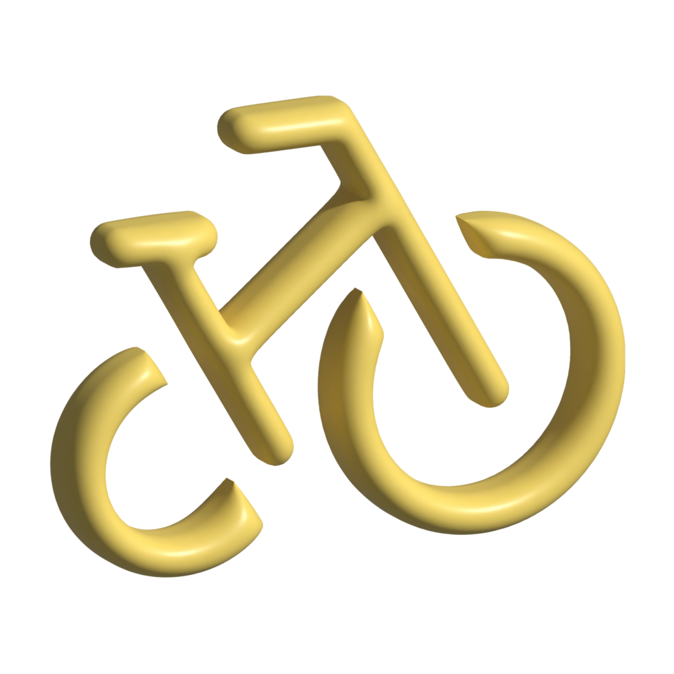 3d icon of bicycle png