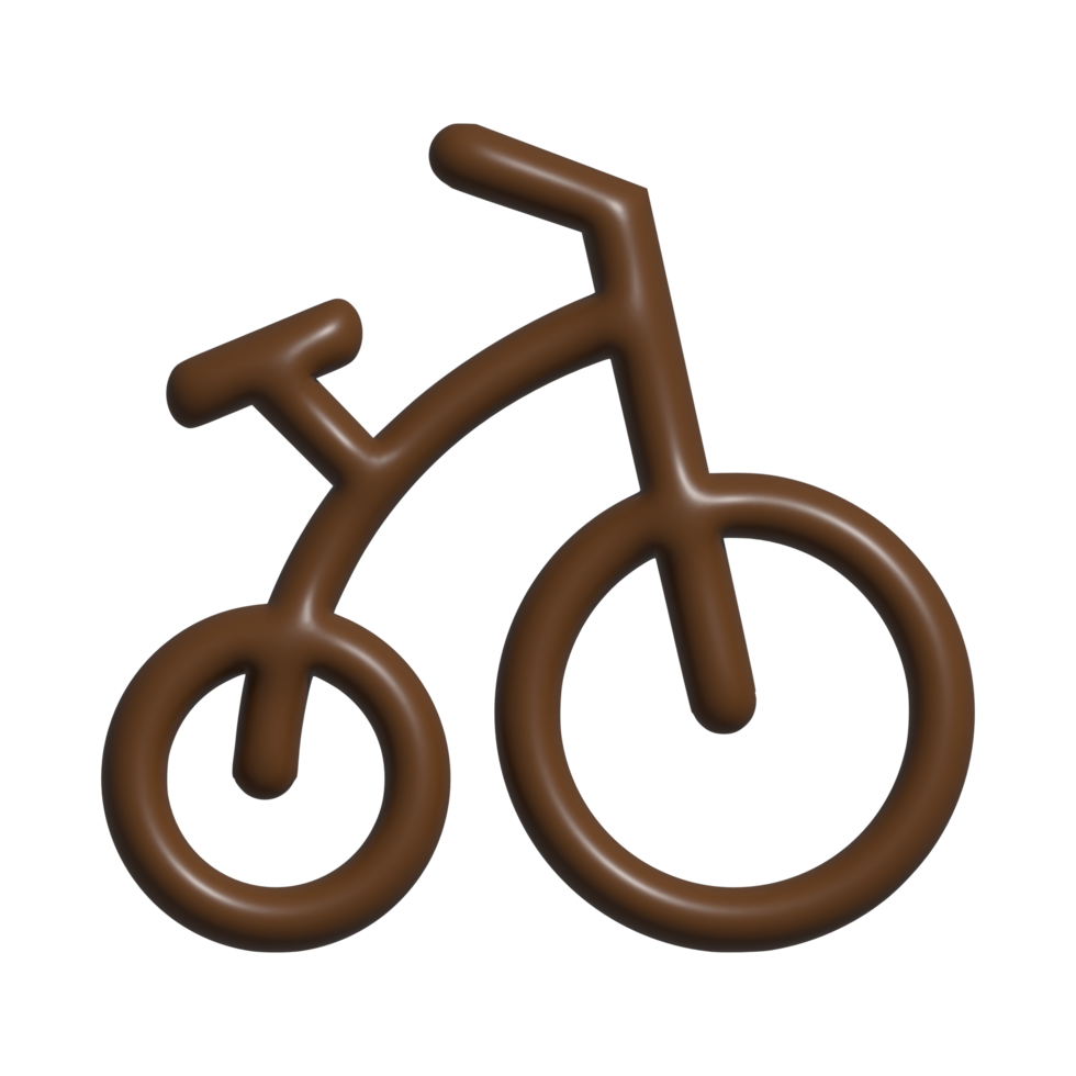 3d icon of bicycle png