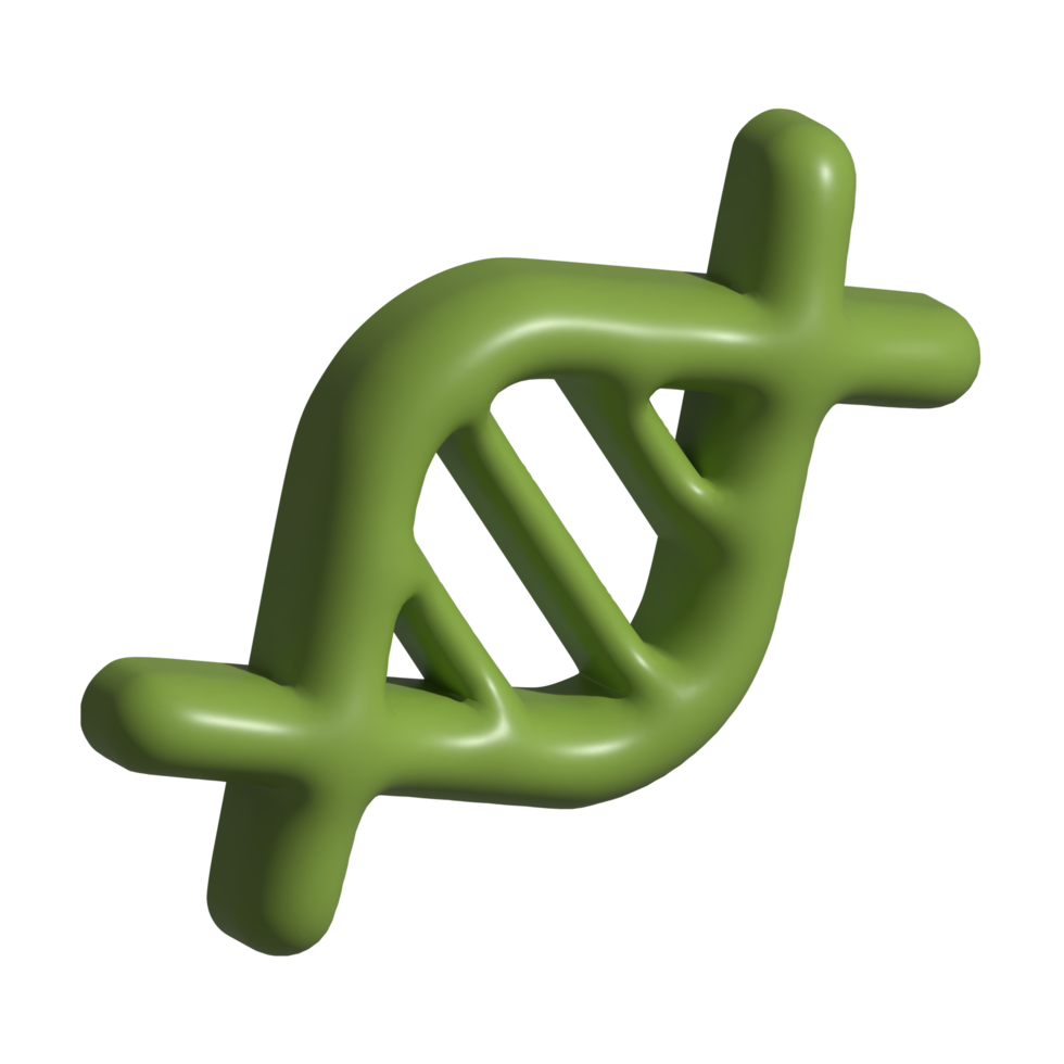 3d icon of dna png