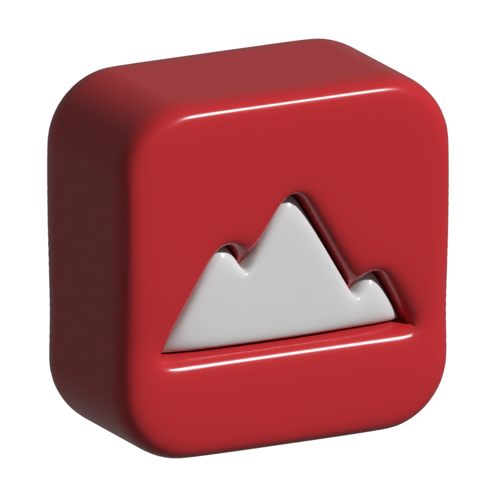 3d icon of mountain png