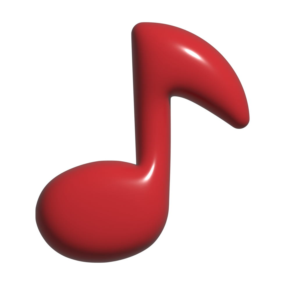 3d icon music note png